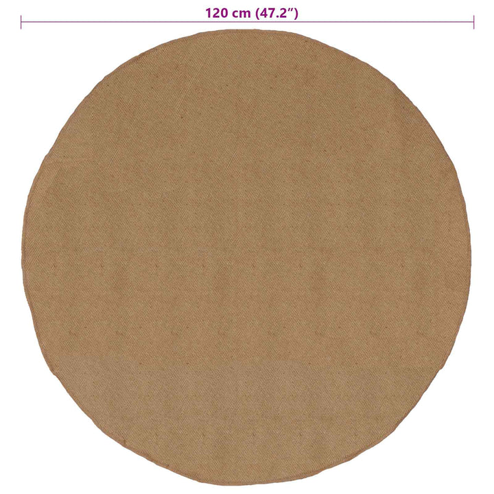 Områdetæpper Naturfarvet Ø 120 cm Jute
