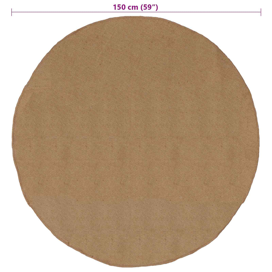 Områdetæpper Naturfarvet Ø 150 cm Jute