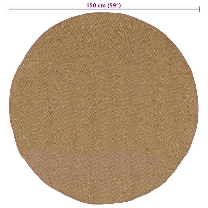 Områdetæpper Naturfarvet Ø 150 cm Jute