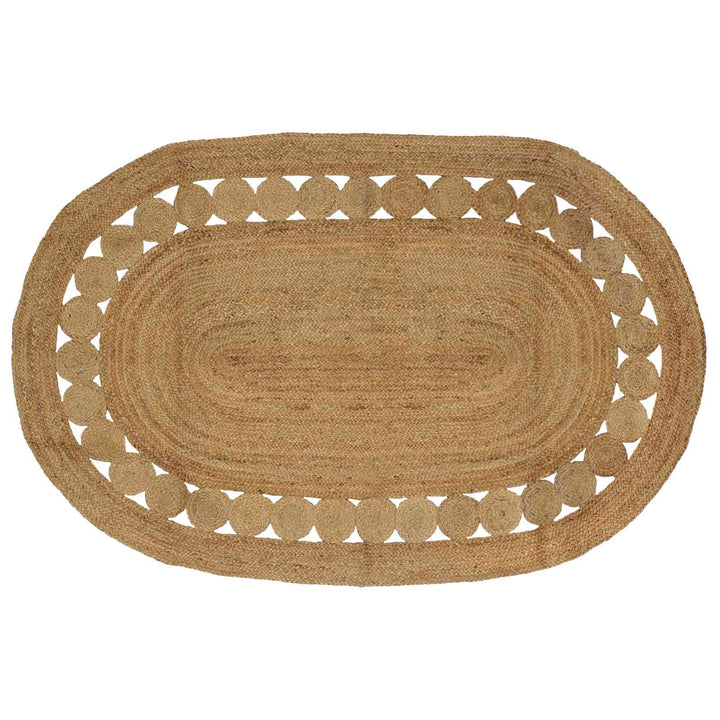 Områdetæpper Naturfarvet 205 x 305 cm Jute