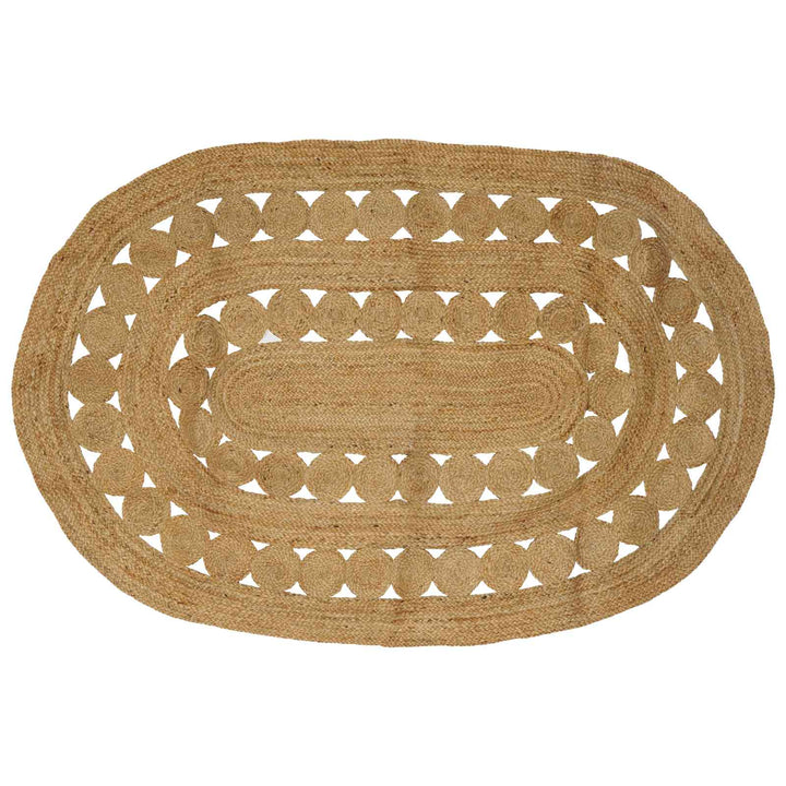 Områdetæpper Naturfarvet 152 x 245 cm Jute
