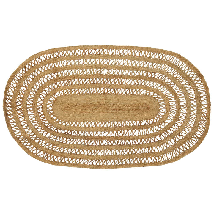 Områdetæpper Naturfarvet 205 x 305 cm Jute