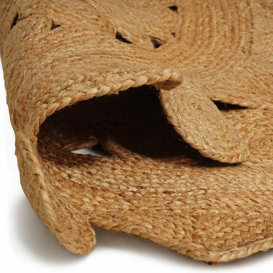 Område tæppe Naturfarvet Ø 210 cm Jute