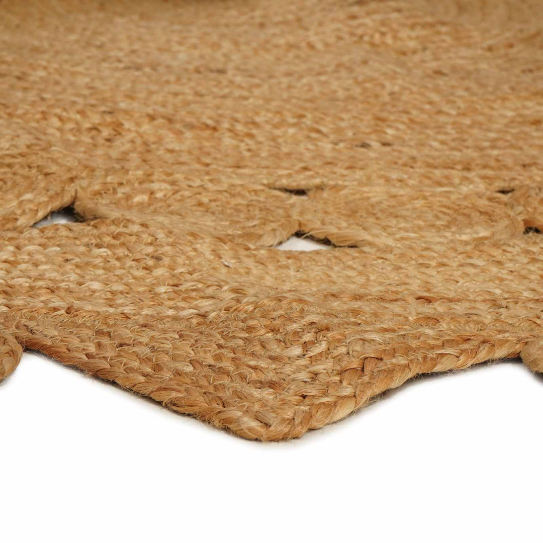 Område tæppe Naturfarvet Ø 210 cm Jute