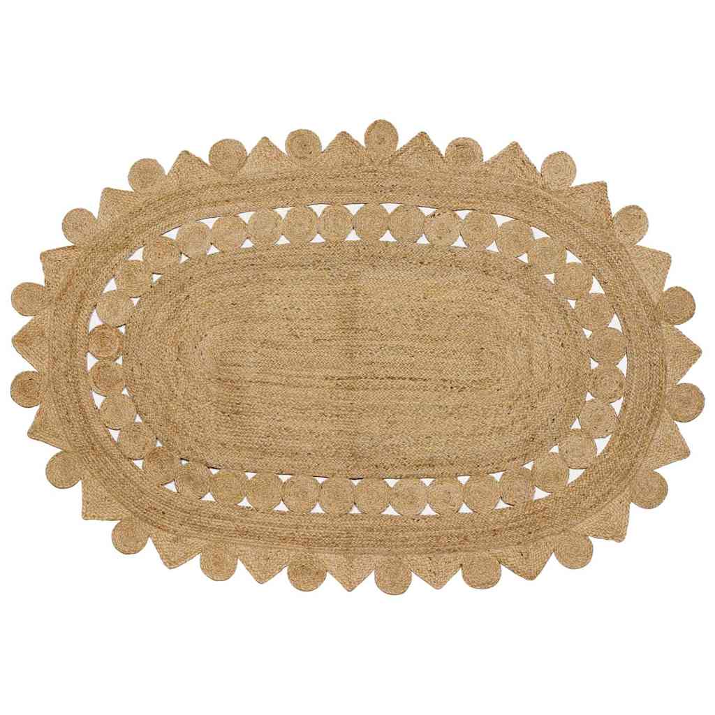 Områdetæpper Naturfarvet 205 x 305 cm Jute