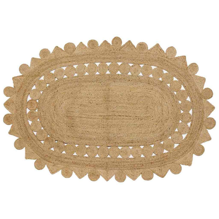 Områdetæpper Naturfarvet 205 x 305 cm Jute