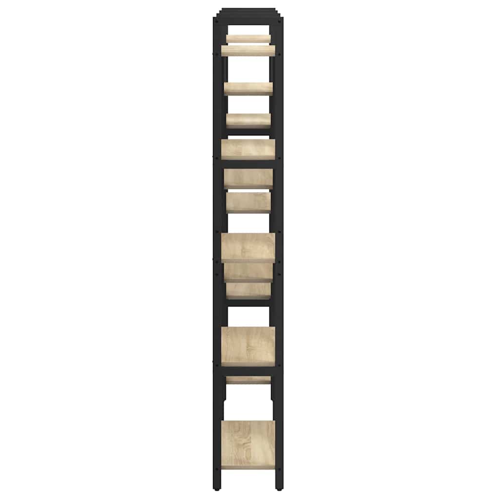 Bogreol 156 x 25 x 167 cm Konstrueret træ Sonoma eg