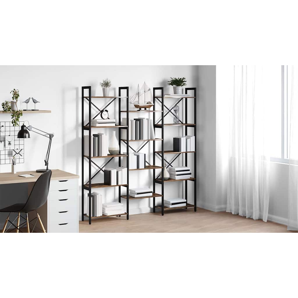 Bogreol Sonoma eg 156 x 25 x 167 cm Konstrueret træ