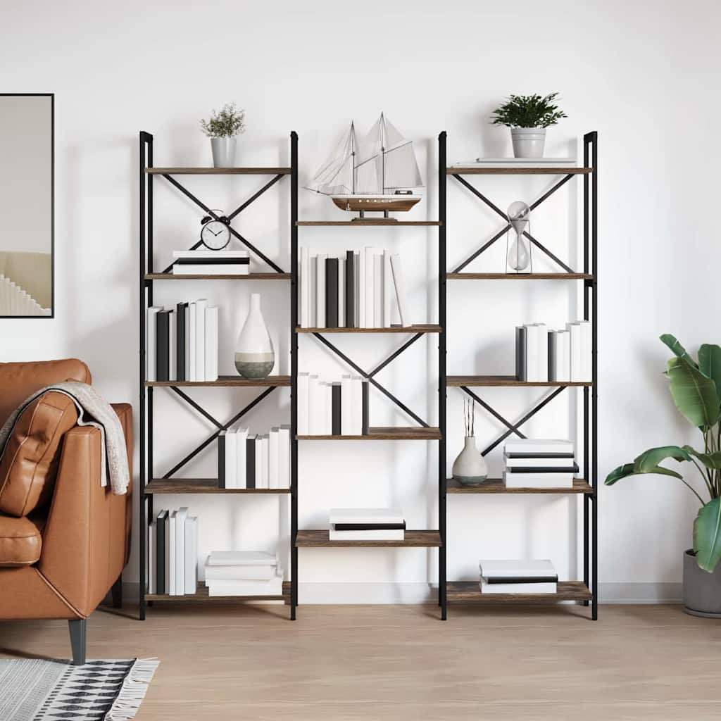 Bogreol Sonoma eg 156 x 25 x 167 cm Konstrueret træ