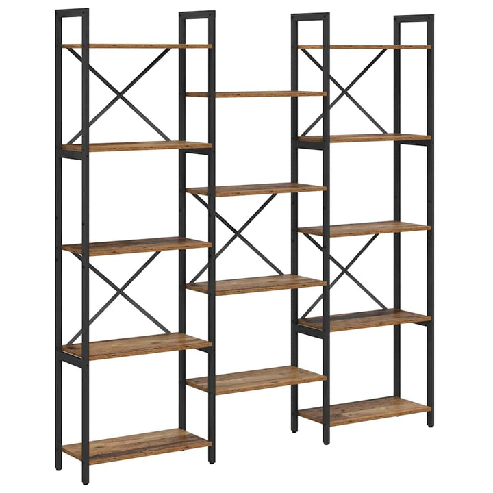 Bogreol 156 x 25 x 167 cm Konstrueret træ Gammelt træ