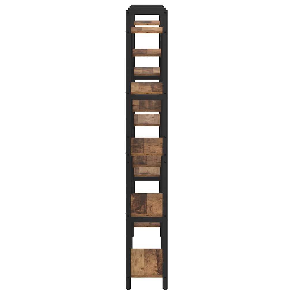 Bogreol 156 x 25 x 167 cm Konstrueret træ Gammelt træ