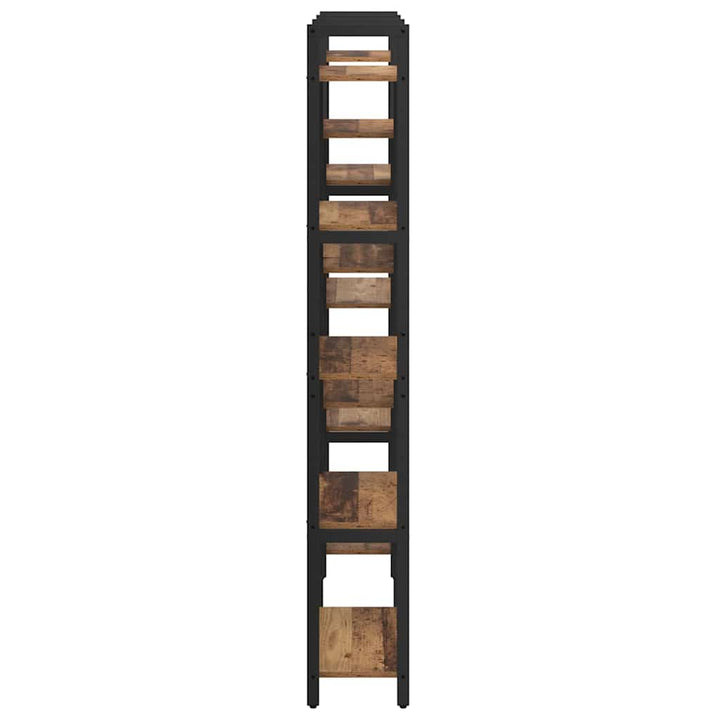 Bogreol 156 x 25 x 167 cm Konstrueret træ Gammelt træ