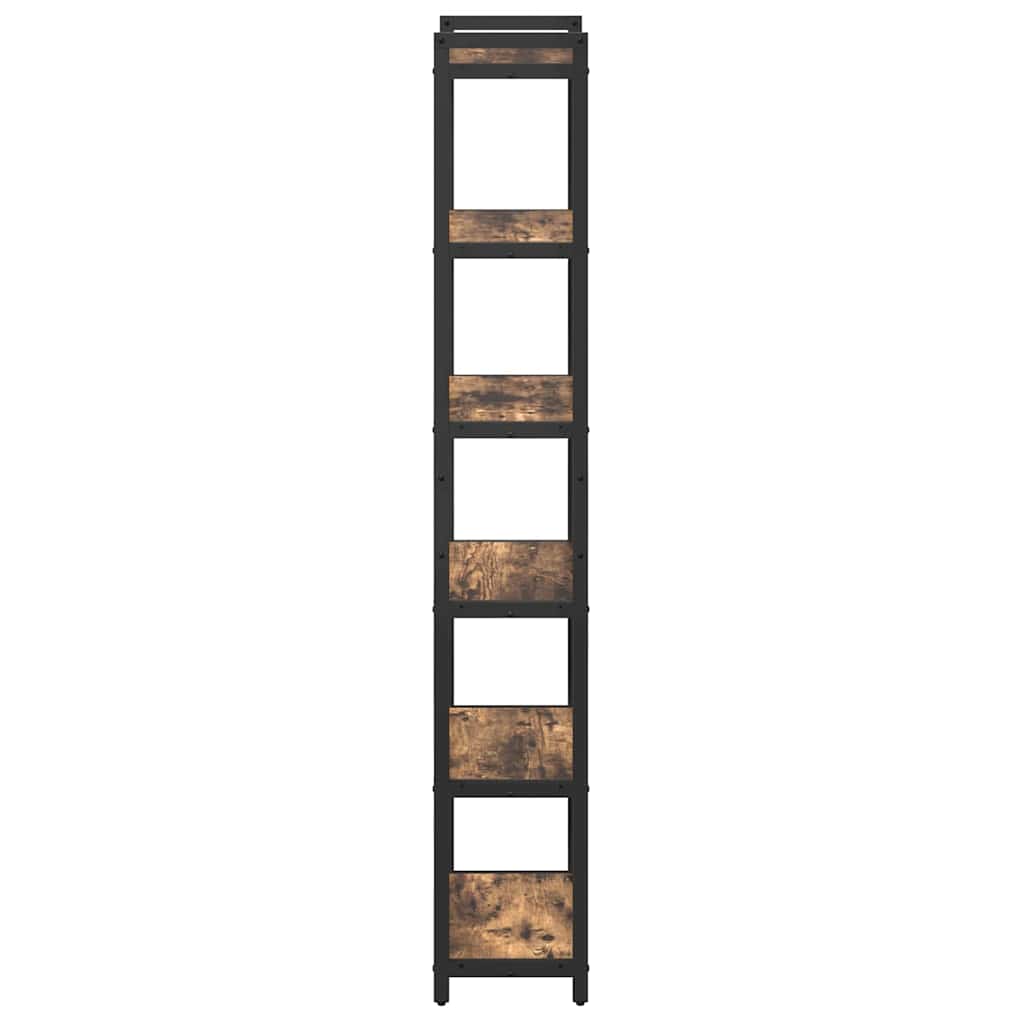 Bogreol Røget eg 40 x 30 x 189,5 cm Konstrueret træ