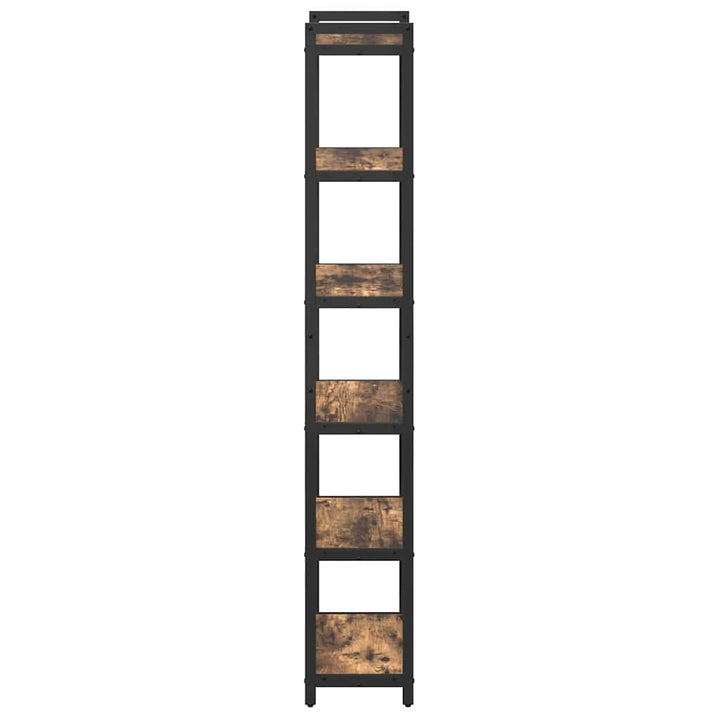 Bogreol Røget eg 40 x 30 x 189,5 cm Konstrueret træ