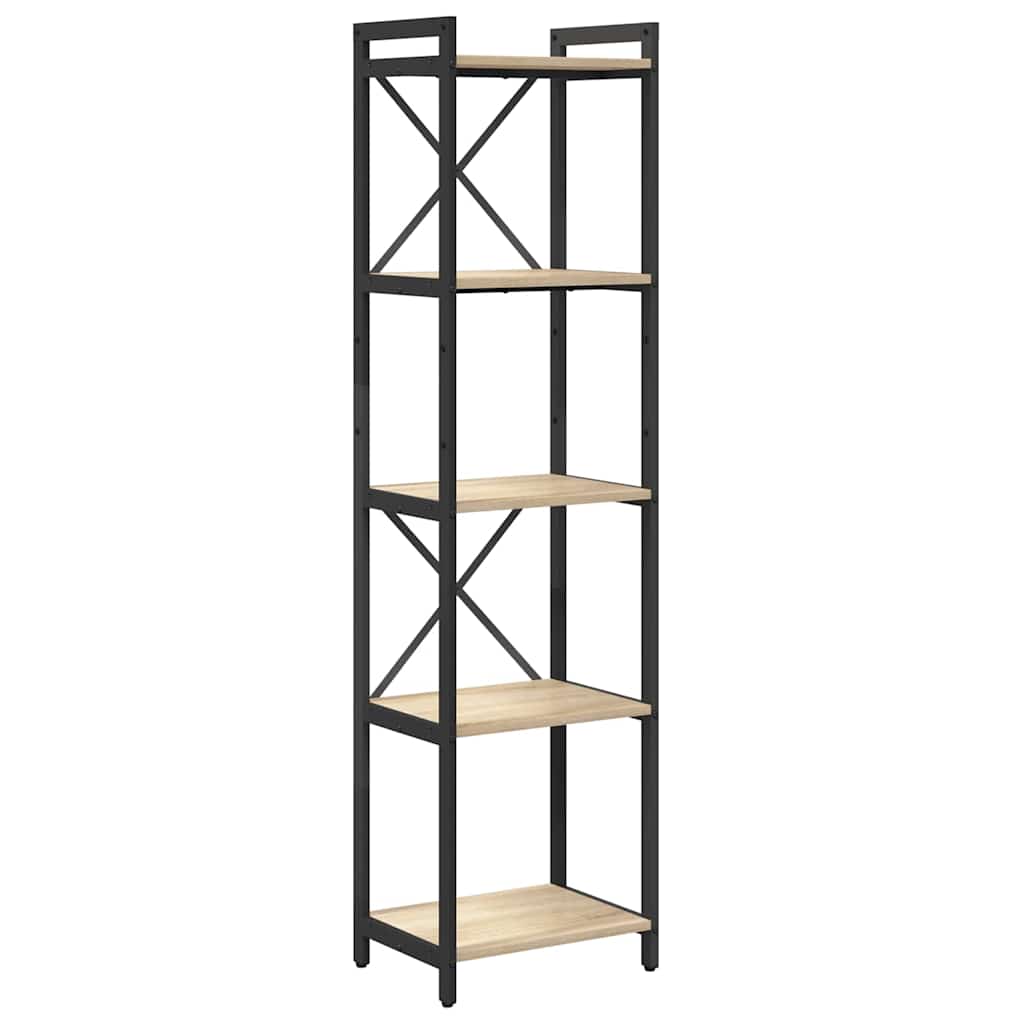 Bogreol Sonoma eg 40 x 30 x 155 cm Konstrueret træ