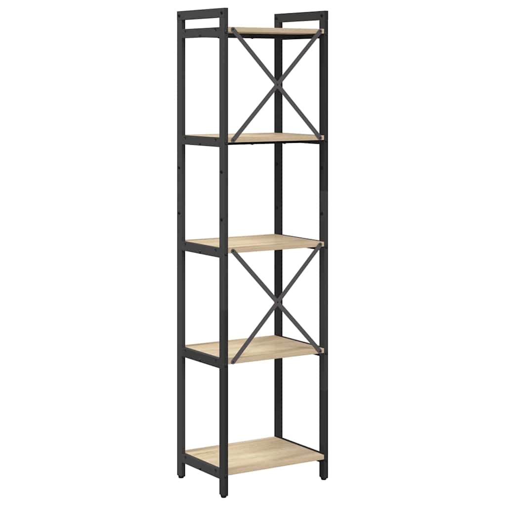 Bogreol Sonoma eg 40 x 30 x 155 cm Konstrueret træ