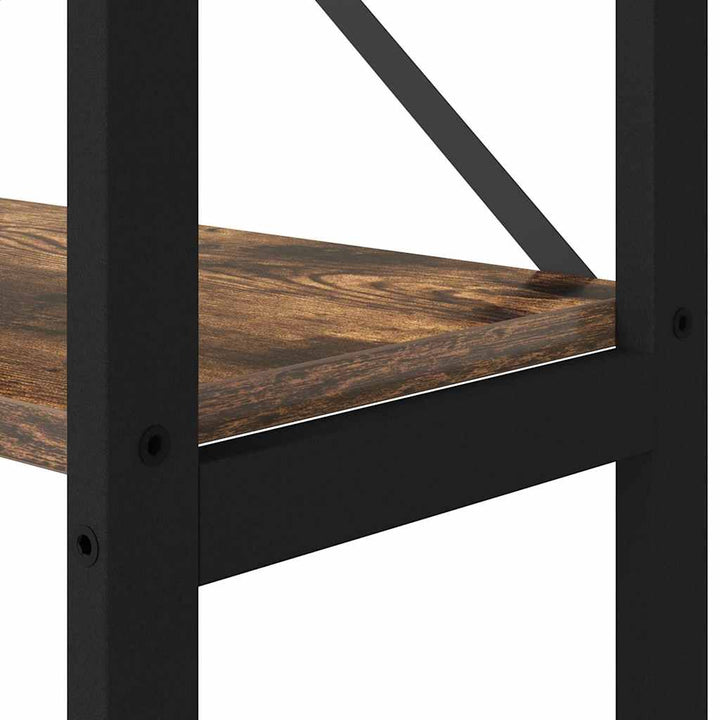 Bogreol Røget eg 40 x 30 x 155 cm Konstrueret træ
