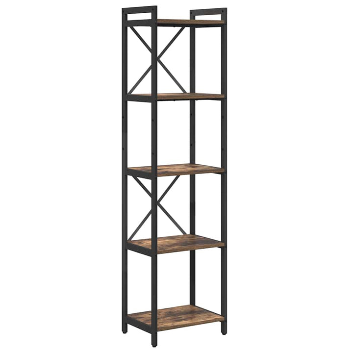 Bogreol Røget eg 40 x 30 x 155 cm Konstrueret træ