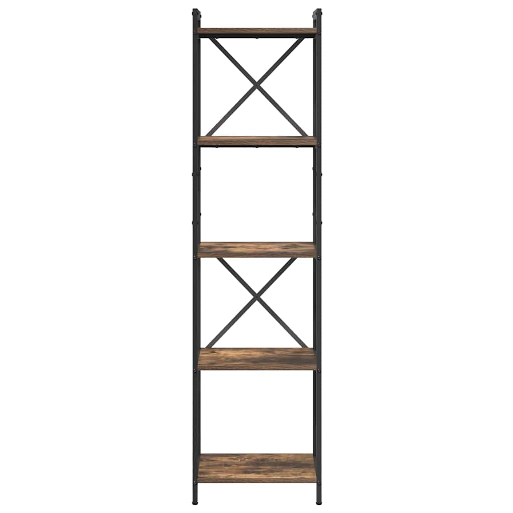 Bogreol Røget eg 40 x 30 x 155 cm Konstrueret træ