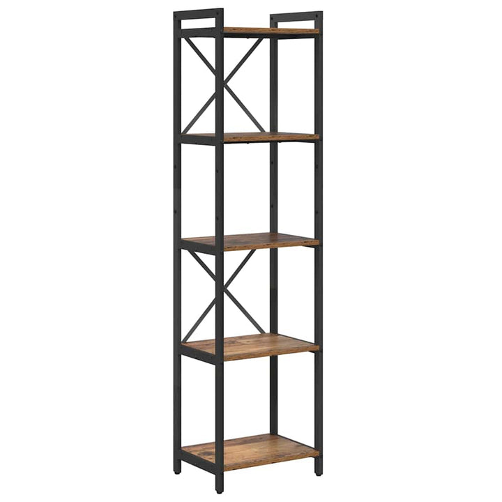 Bogreol Gammelt træ 40 x 30 x 155 cm Konstrueret træ