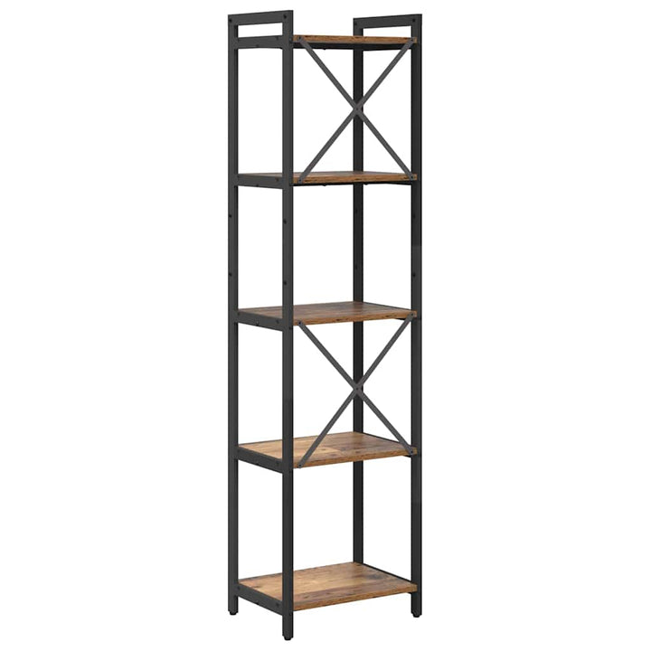 Bogreol Gammelt træ 40 x 30 x 155 cm Konstrueret træ