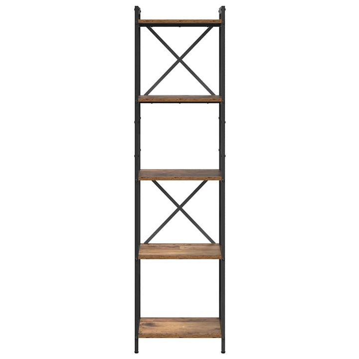 Bogreol Gammelt træ 40 x 30 x 155 cm Konstrueret træ