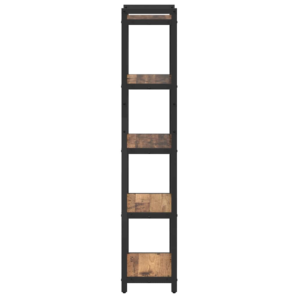 Bogreol Gammelt træ 40 x 30 x 155 cm Konstrueret træ