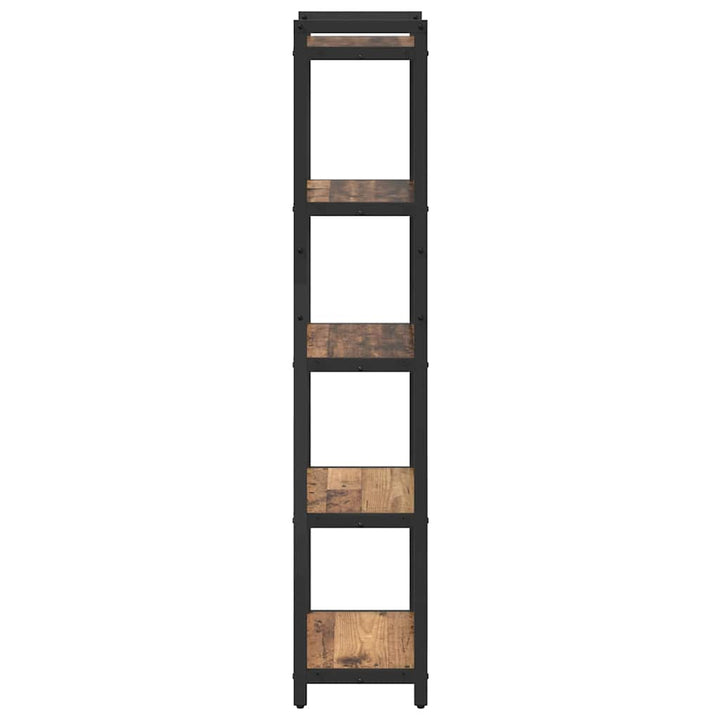 Bogreol Gammelt træ 40 x 30 x 155 cm Konstrueret træ