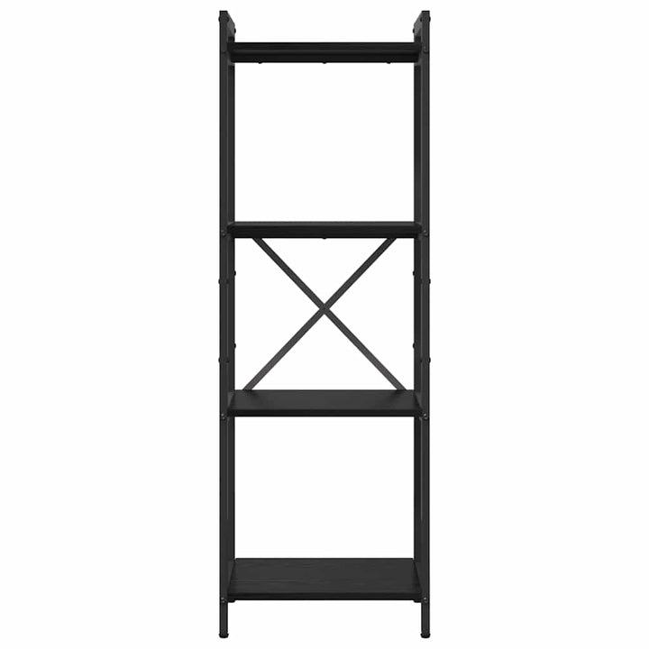 Bogreol Sort eg 40 x 30 x 119 cm Konstrueret træ