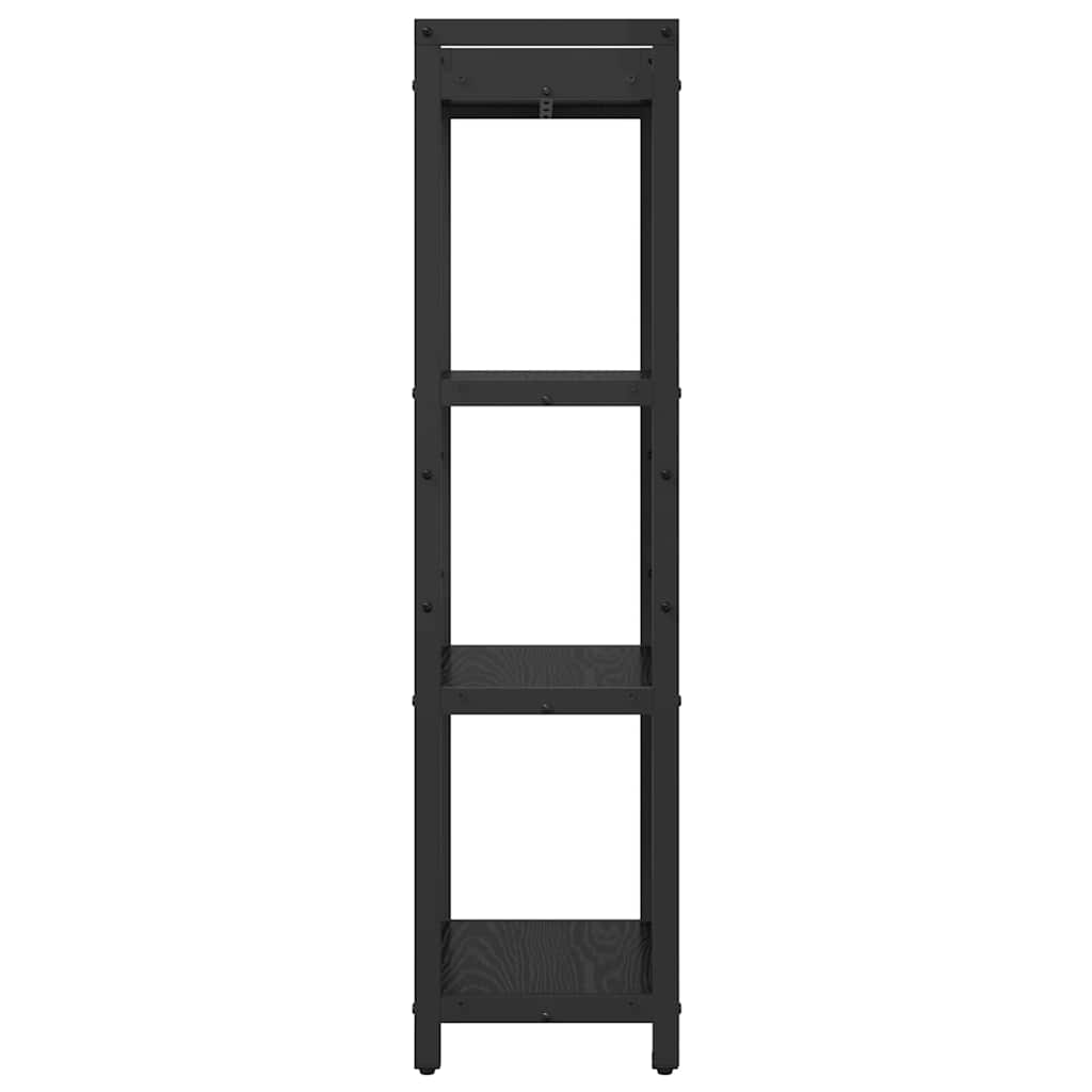 Bogreol Sort eg 40 x 30 x 119 cm Konstrueret træ