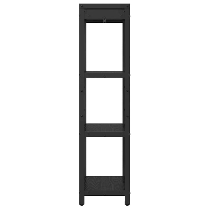 Bogreol Sort eg 40 x 30 x 119 cm Konstrueret træ