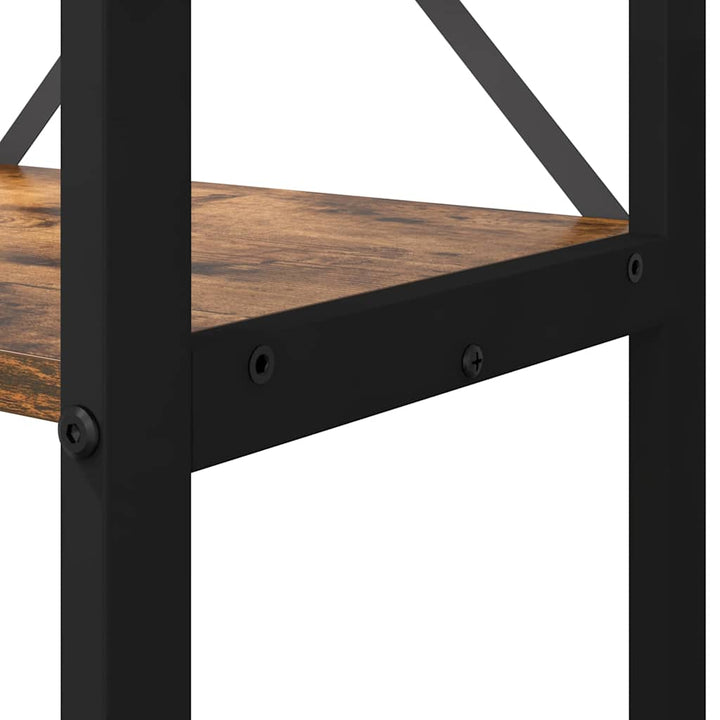Bogreol Røget eg 40 x 30 x 119 cm Konstrueret træ
