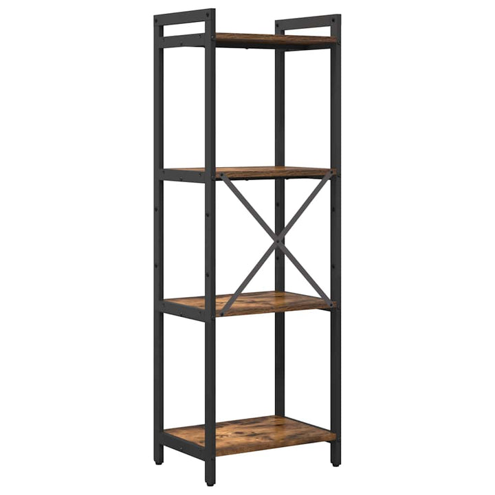 Bogreol Røget eg 40 x 30 x 119 cm Konstrueret træ
