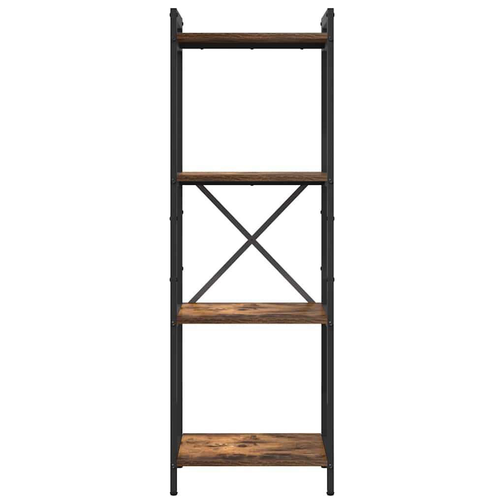 Bogreol Røget eg 40 x 30 x 119 cm Konstrueret træ