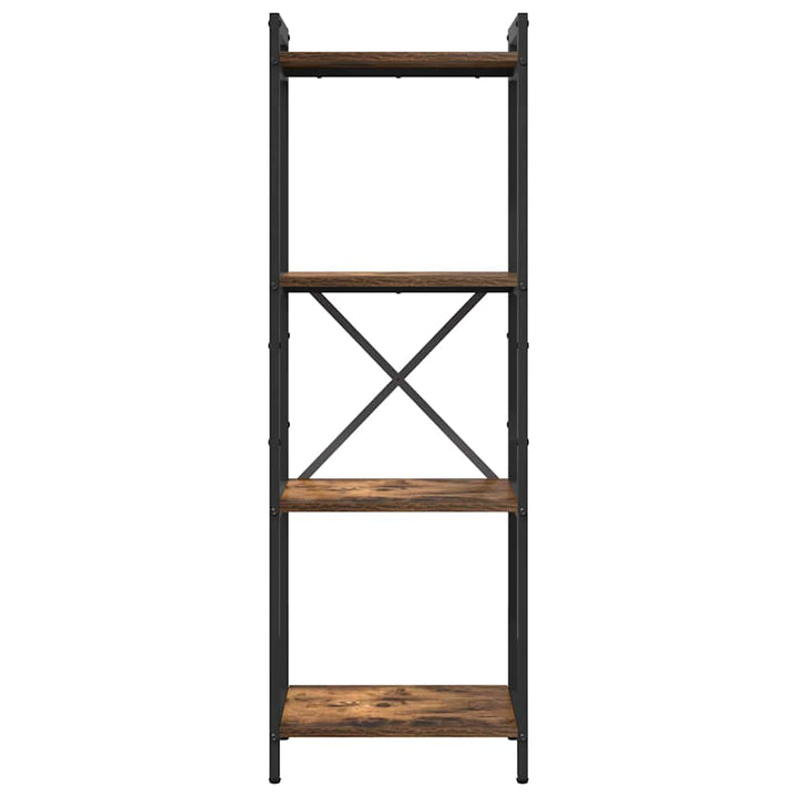 Bogreol Røget eg 40 x 30 x 119 cm Konstrueret træ
