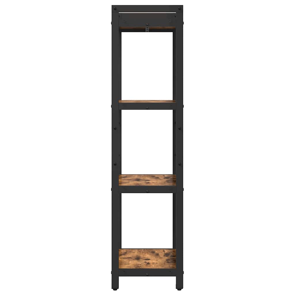 Bogreol Røget eg 40 x 30 x 119 cm Konstrueret træ