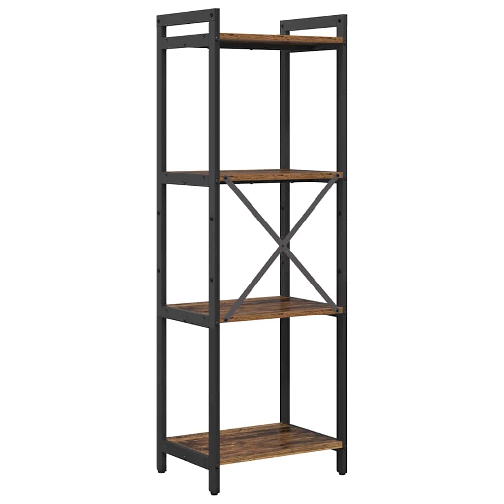 Bogreol Gammelt træ 40 x 30 x 119 cm Konstrueret træ