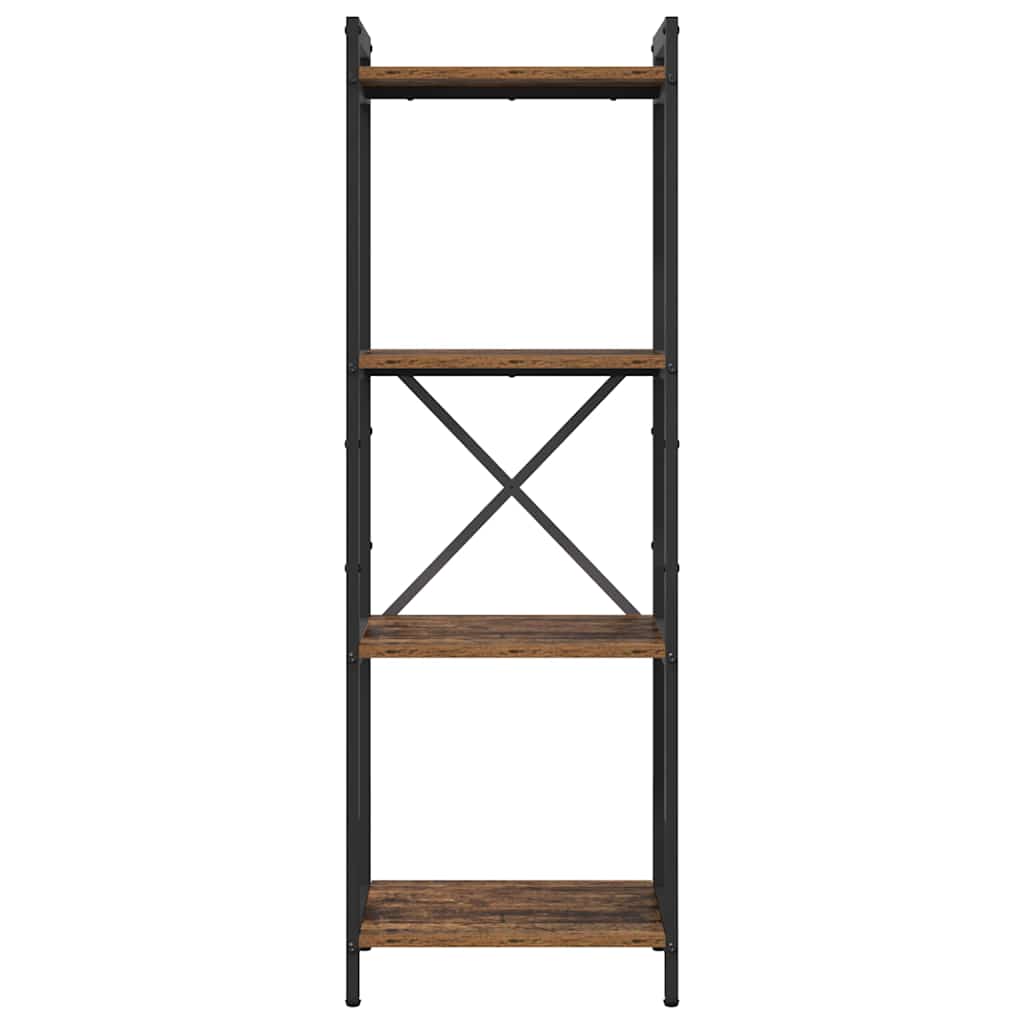 Bogreol Gammelt træ 40 x 30 x 119 cm Konstrueret træ