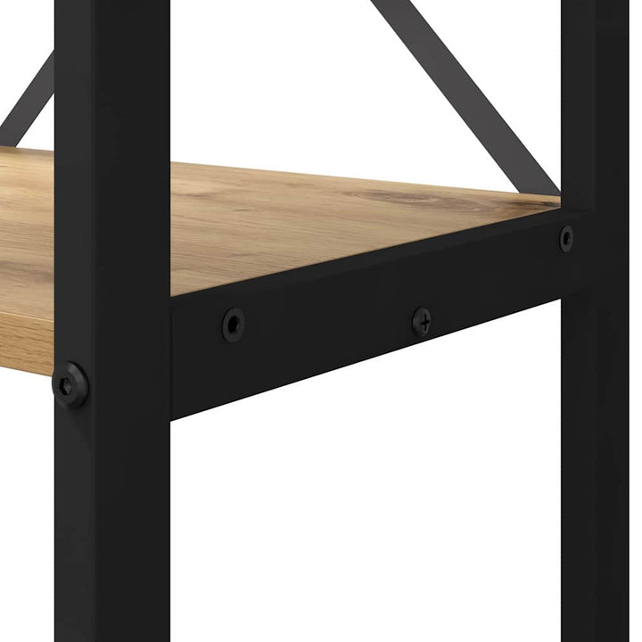 Bogreol 40 x 30 x 119 cm Konstrueret træ Artisan Egetræ