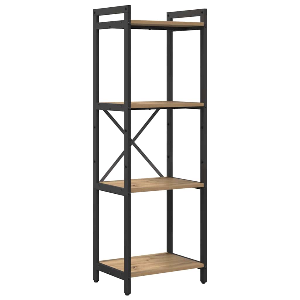 Bogreol Artisan Egetræ 40 x 30 x 119 cm Konstrueret træ