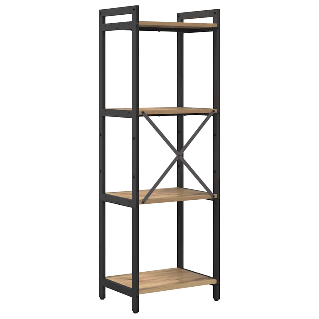 Bogreol Artisan Egetræ 40 x 30 x 119 cm Konstrueret træ
