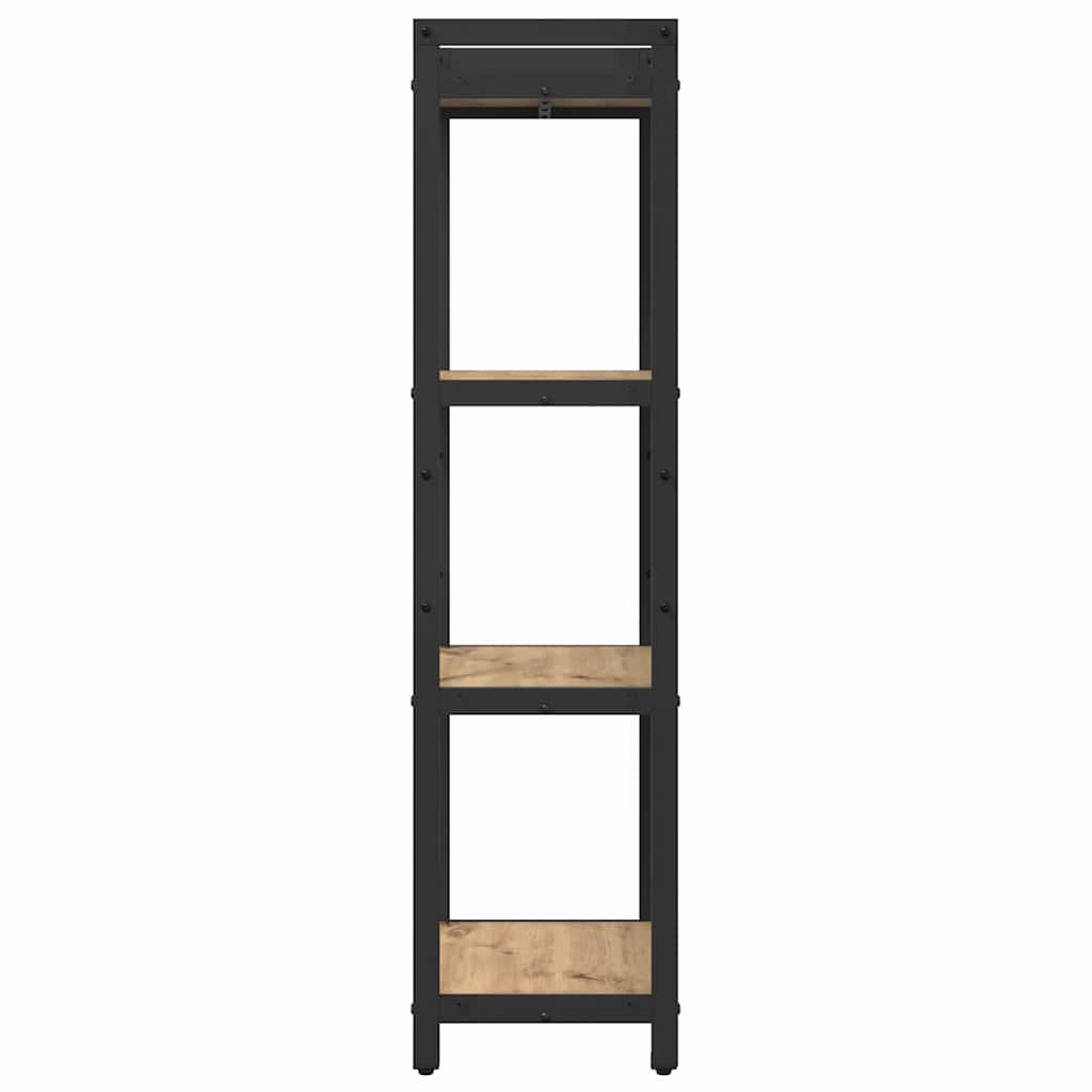 Bogreol 40 x 30 x 119 cm Konstrueret træ Artisan Egetræ