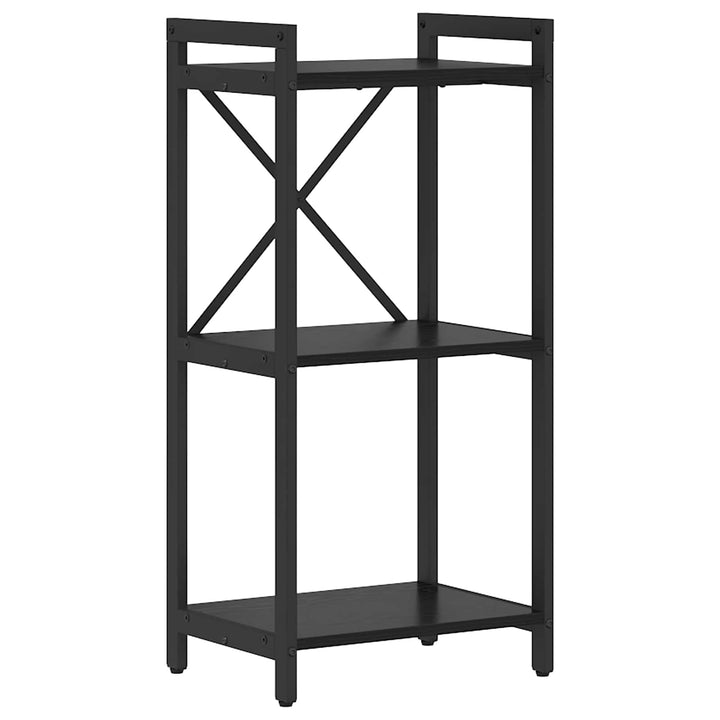 Bogreol Sort eg 40 x 30 x 85 cm Konstrueret træ