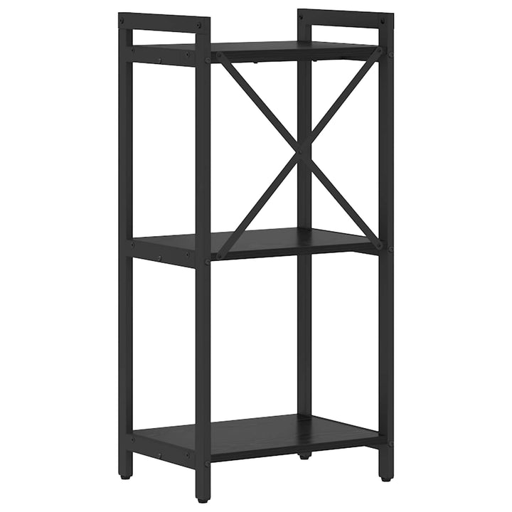 Bogreol Sort eg 40 x 30 x 85 cm Konstrueret træ