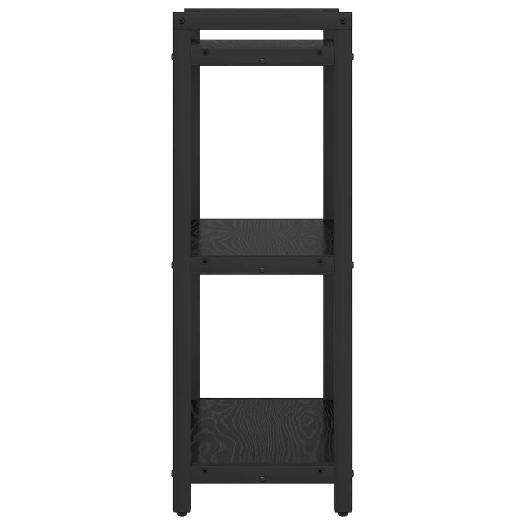 Bogreol Sort eg 40 x 30 x 85 cm Konstrueret træ