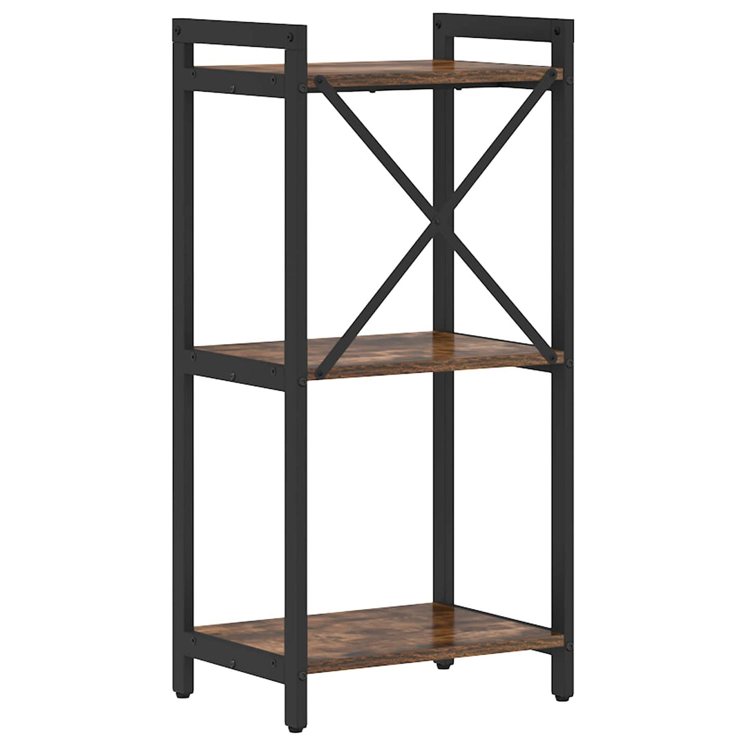 Bogreol 40 x 30 x 85 cm Konstrueret træ Røget eg
