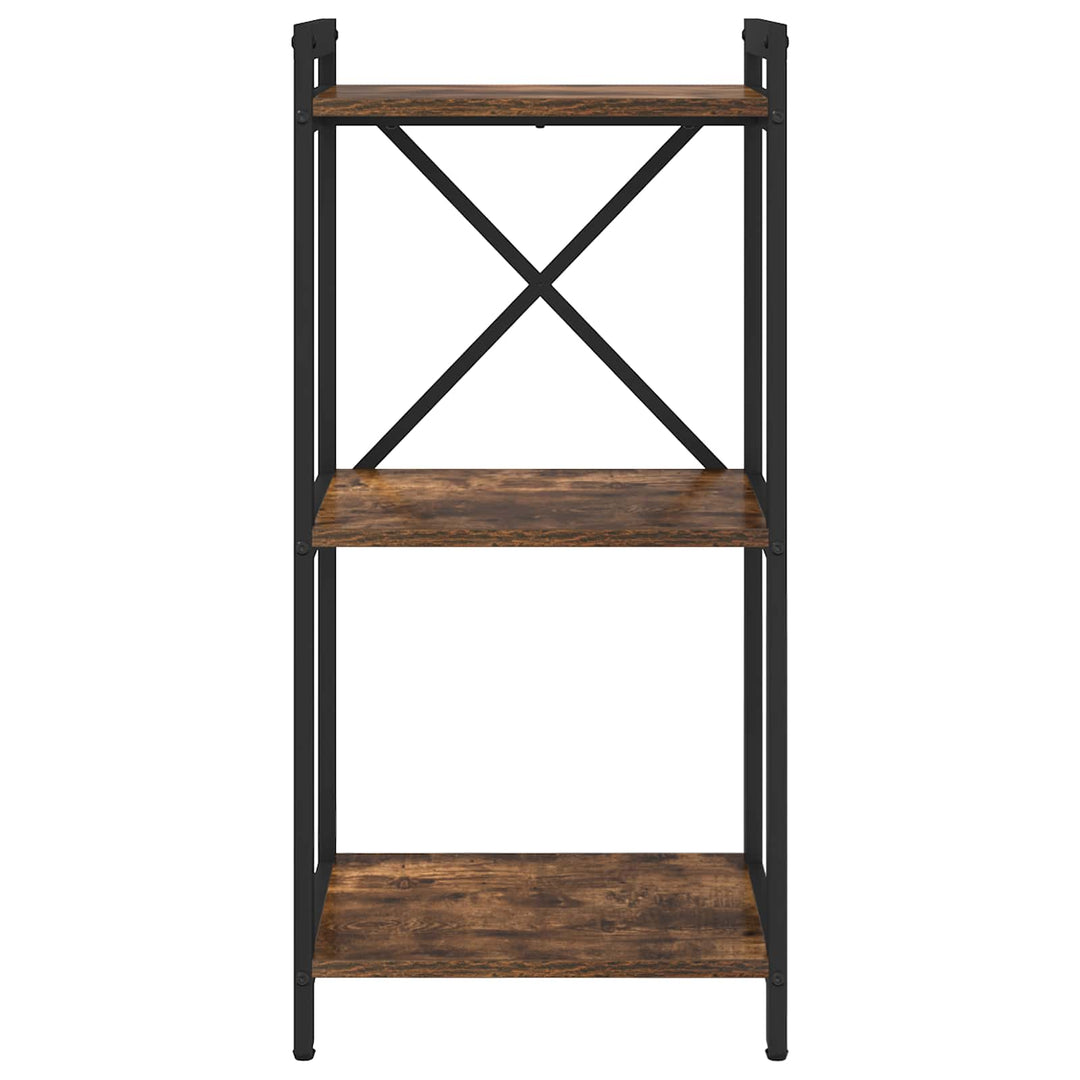 Bogreol 40 x 30 x 85 cm Konstrueret træ Røget eg