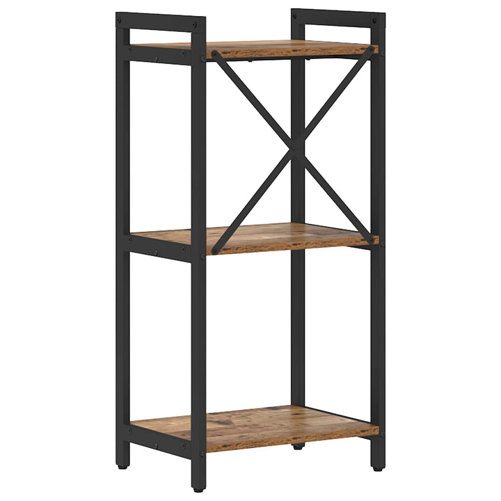 Bogreol Gammelt træ 40 x 30 x 85 cm Konstrueret træ
