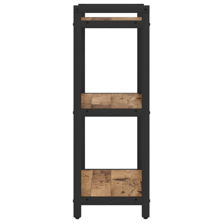 Bogreol Gammelt træ 40 x 30 x 85 cm Konstrueret træ