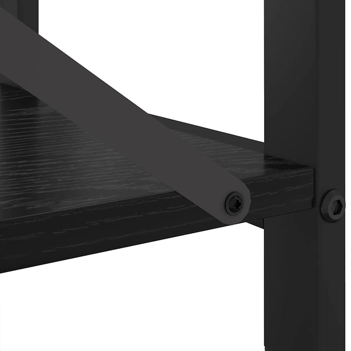 Bogreol Sort eg 40 x 30 x 50 cm Konstrueret træ